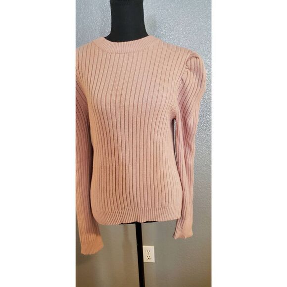 ASTR the Label Back Cut-Out Sweater Rose Pink | Trendy Open-Back Knit Top - Picture 6 of 13